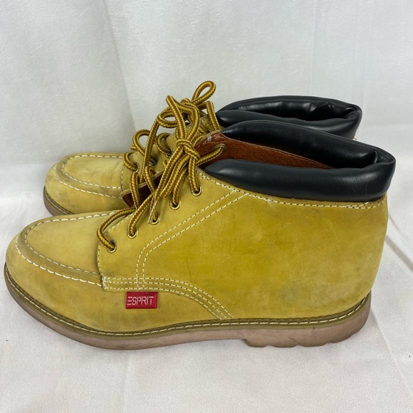 Esprit 90’s Y2K Ankle Boots Women’s Size 10 Gold Tan Work Style. - Picture 3 of 8